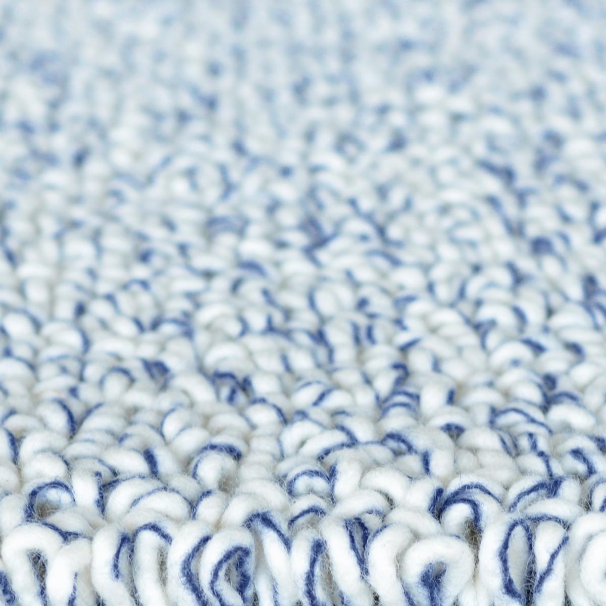 Trace Loop Shaggy Rugs in midnight blue 120908 By Brink and Campman – image 2