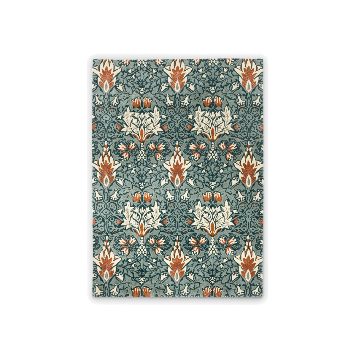 Snakeshead Floral Rugs 127207 in Thistle Russet by William Morris 170x240cm – image 1