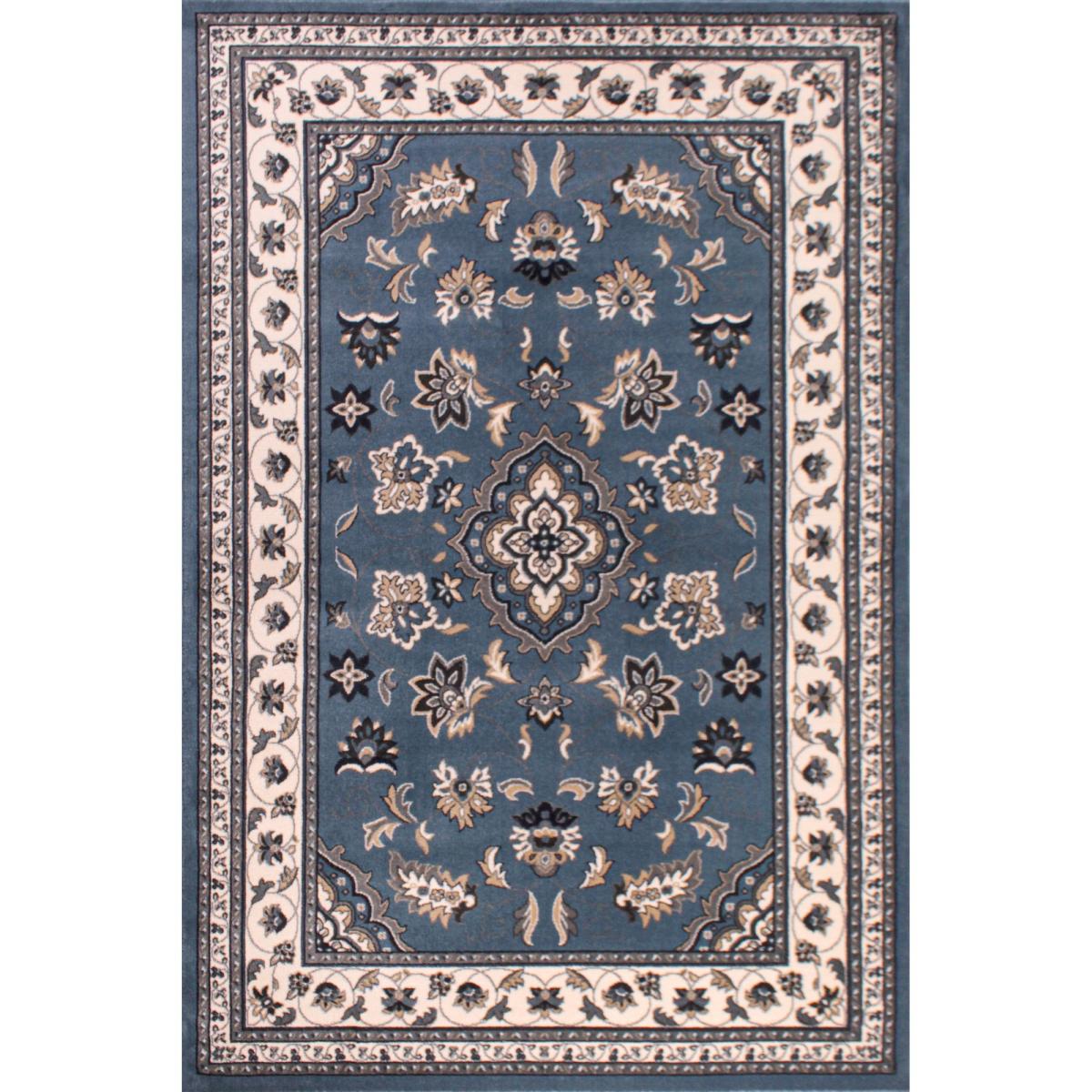 Sherborne Traditional Bordered Rugs in Blue 160x230cm – image 5