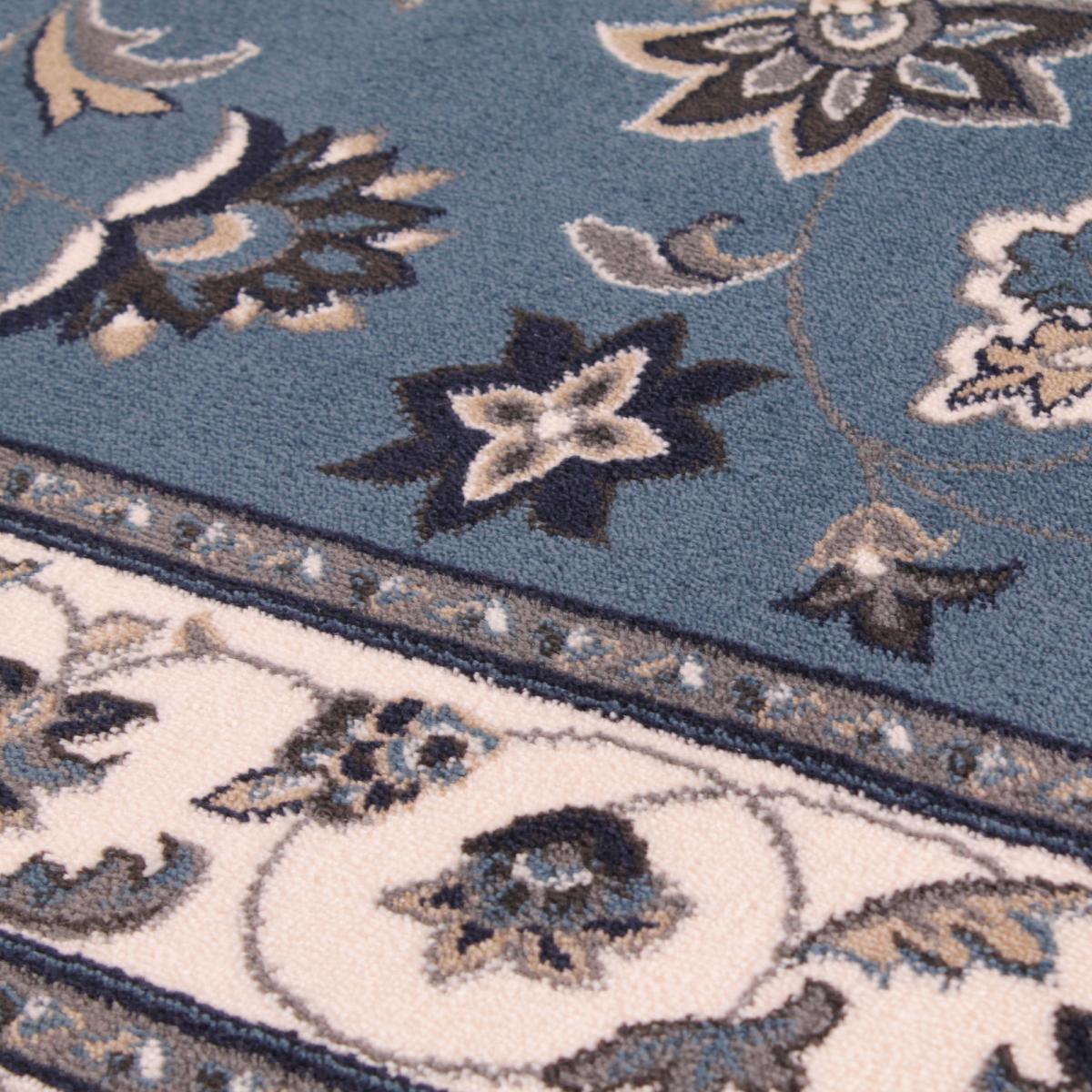 Sherborne Traditional Bordered Rugs in Blue 160x230cm – image 1