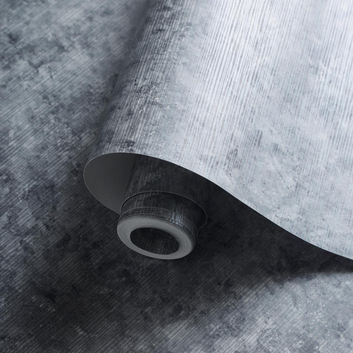 Impression Wallpaper W0152 01 by Clarke and Clarke in Charcoal Grey Roll – image 4