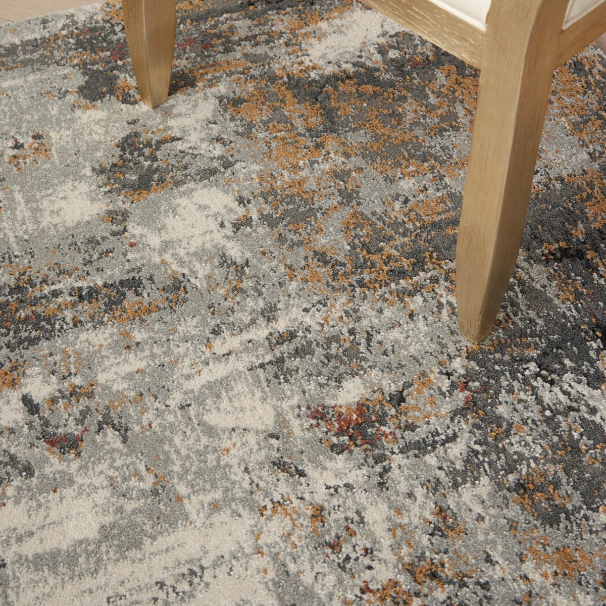 Tangra TNR03 Runner Rug by Nourison in Grey Multicolour67x232cm – image 4