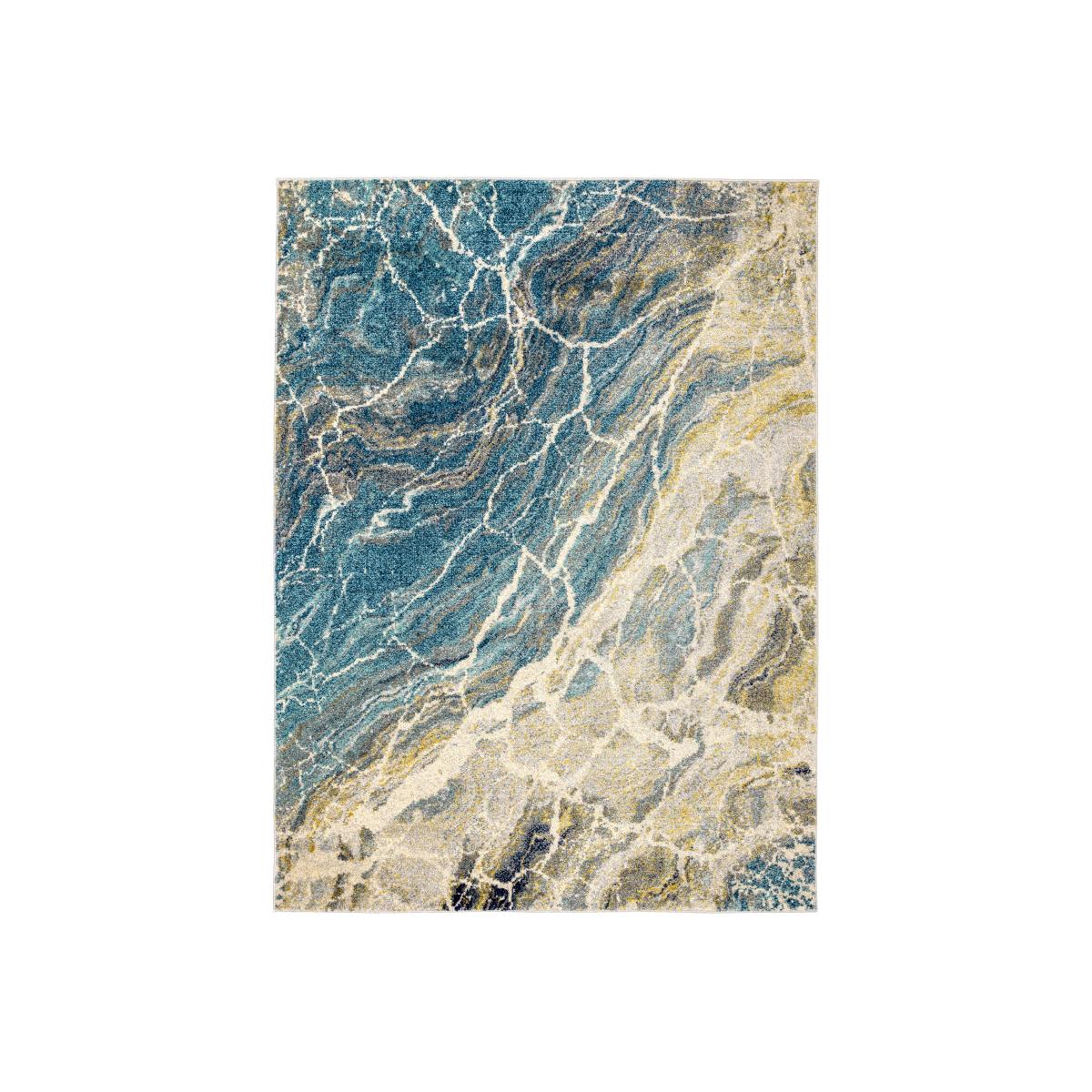 Elssa Abstract Marble Rugs By Concept Loom ELS08 in Seafoam Blue – image 1