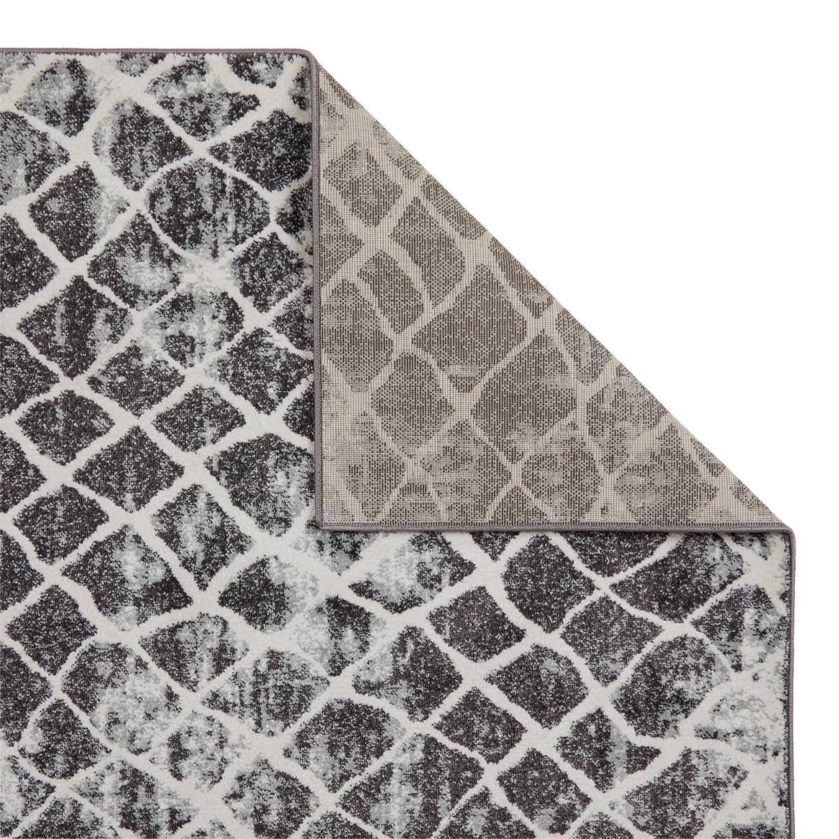 Sanford 5563H Contemporary Geometric Diamond Rug In Grey Ivory160x230cm – image 3