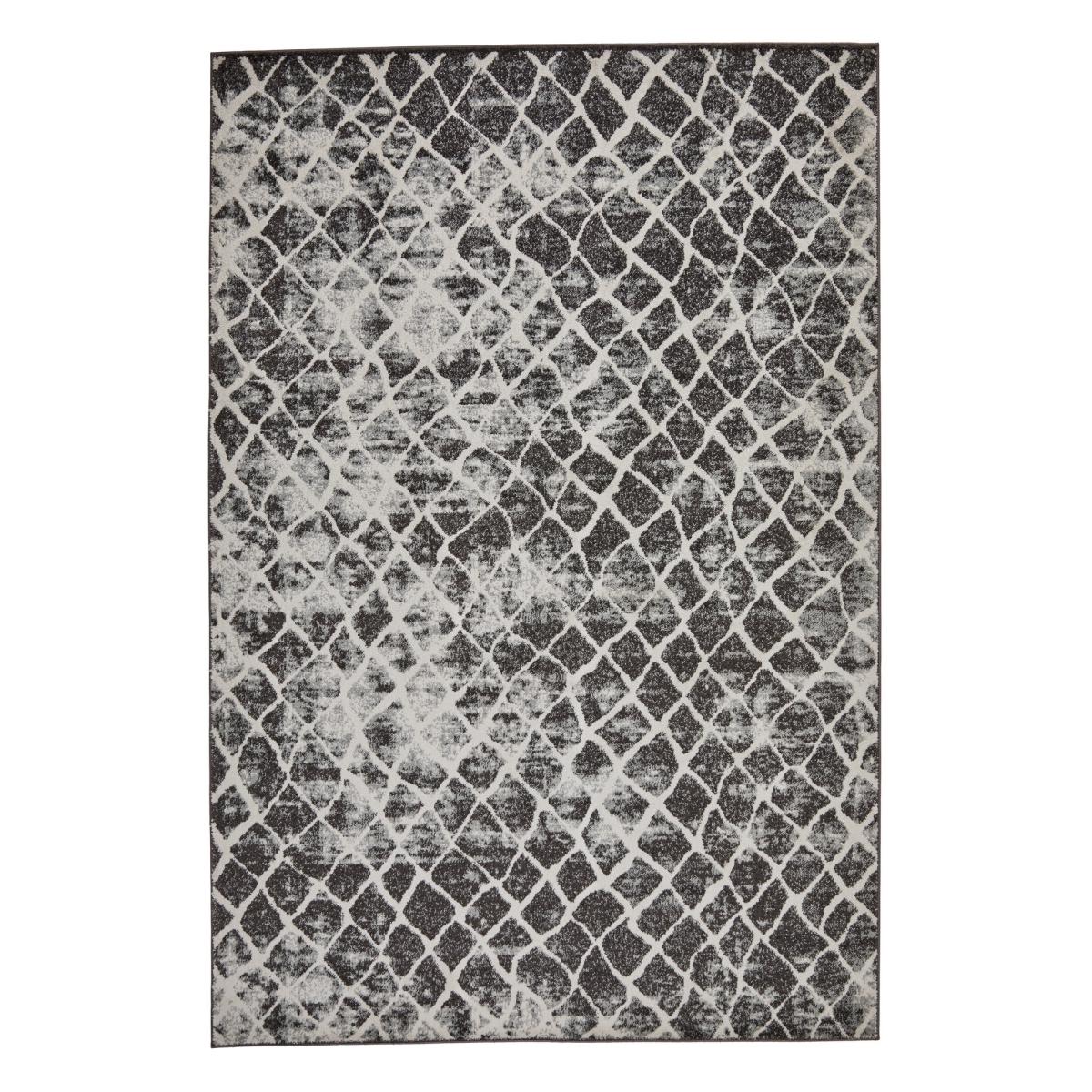 Sanford 5563H Contemporary Geometric Diamond Rug In Grey Ivory160x230cm – image 4