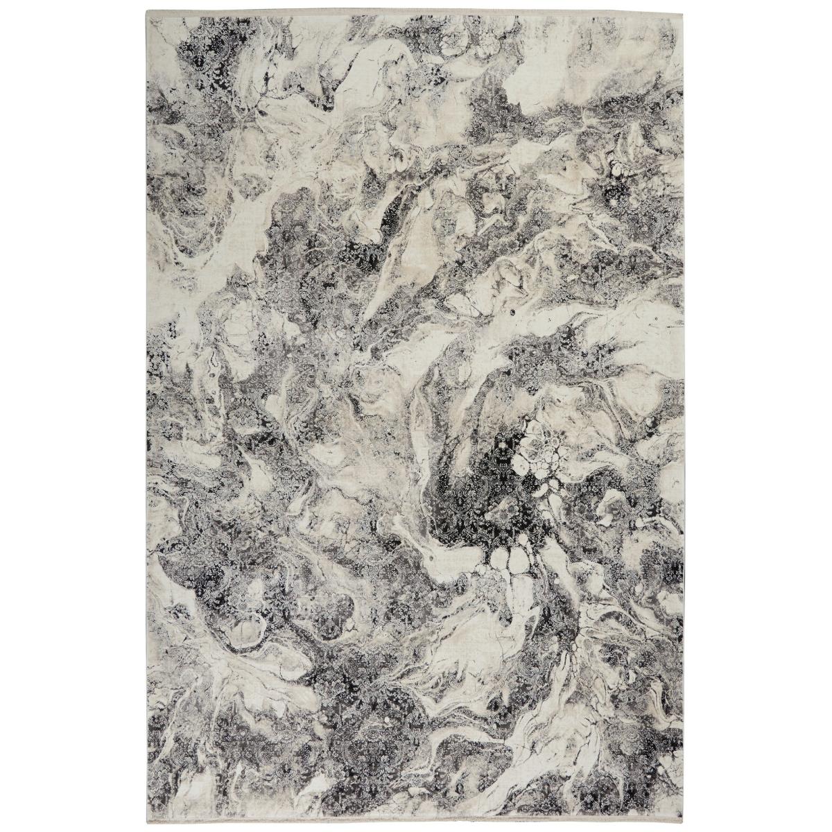 CK50 Calvin Klein Balian Marble Rugs CK56 in Silver Black304x402cm – image 4