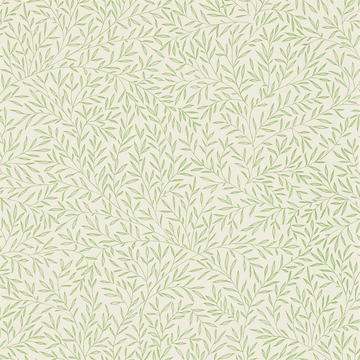Lily Leaf Wallpaper 103 by Morris & Co in Thyme Green Roll