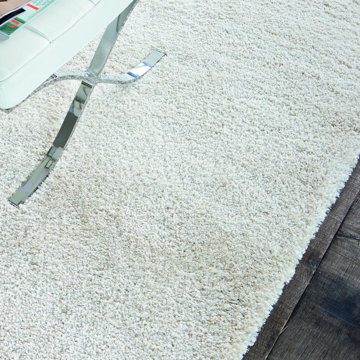 Atlas Plain Shaggy Rugs 0301 100 in Ivory – image 2