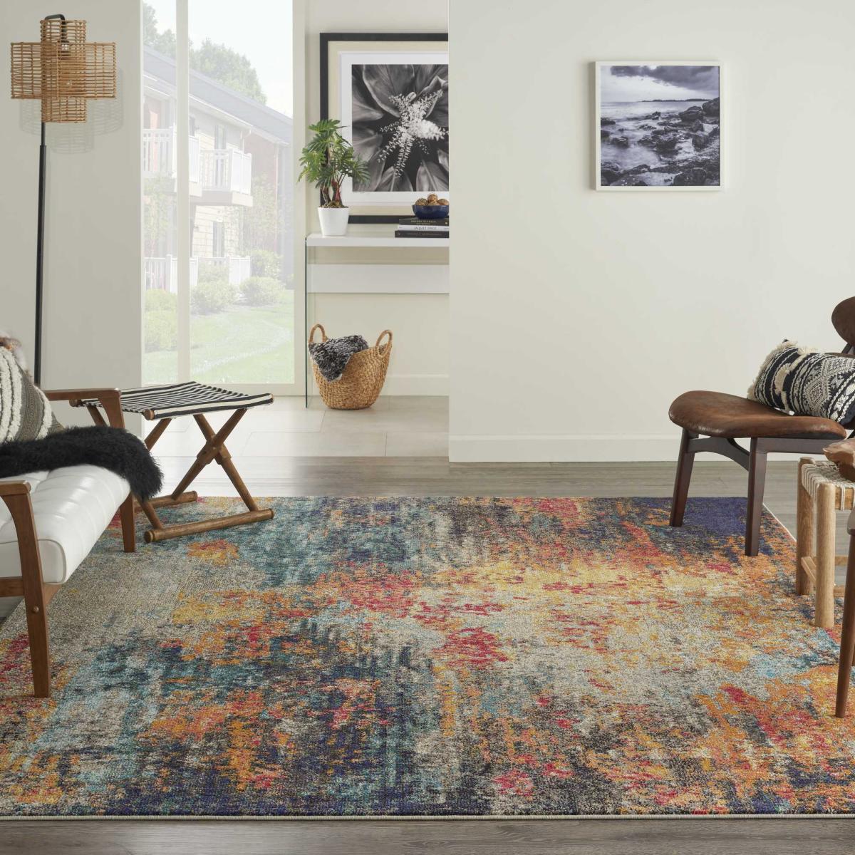 Celestial Abstract Rugs CES15 in Multicolour by Nourison&nbsp;119x180cm – image 2