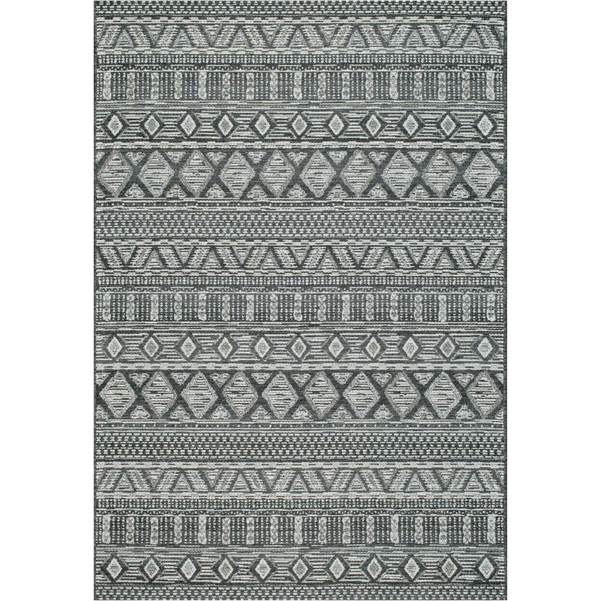 Brighton Aztec Flatweave 98008 3052 Rugs in Dark Grey 160x230cm – image 5