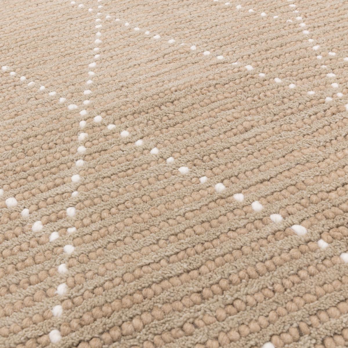 Nepal Boho Linear Berber Wool Rugs in Sand Cream&nbsp;200x290cm – image 2