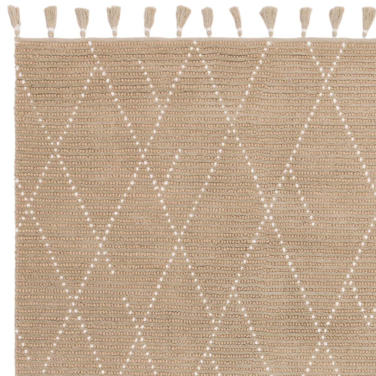 Nepal Boho Linear Berber Wool Rugs in Sand Cream&nbsp;200x290cm – image 3