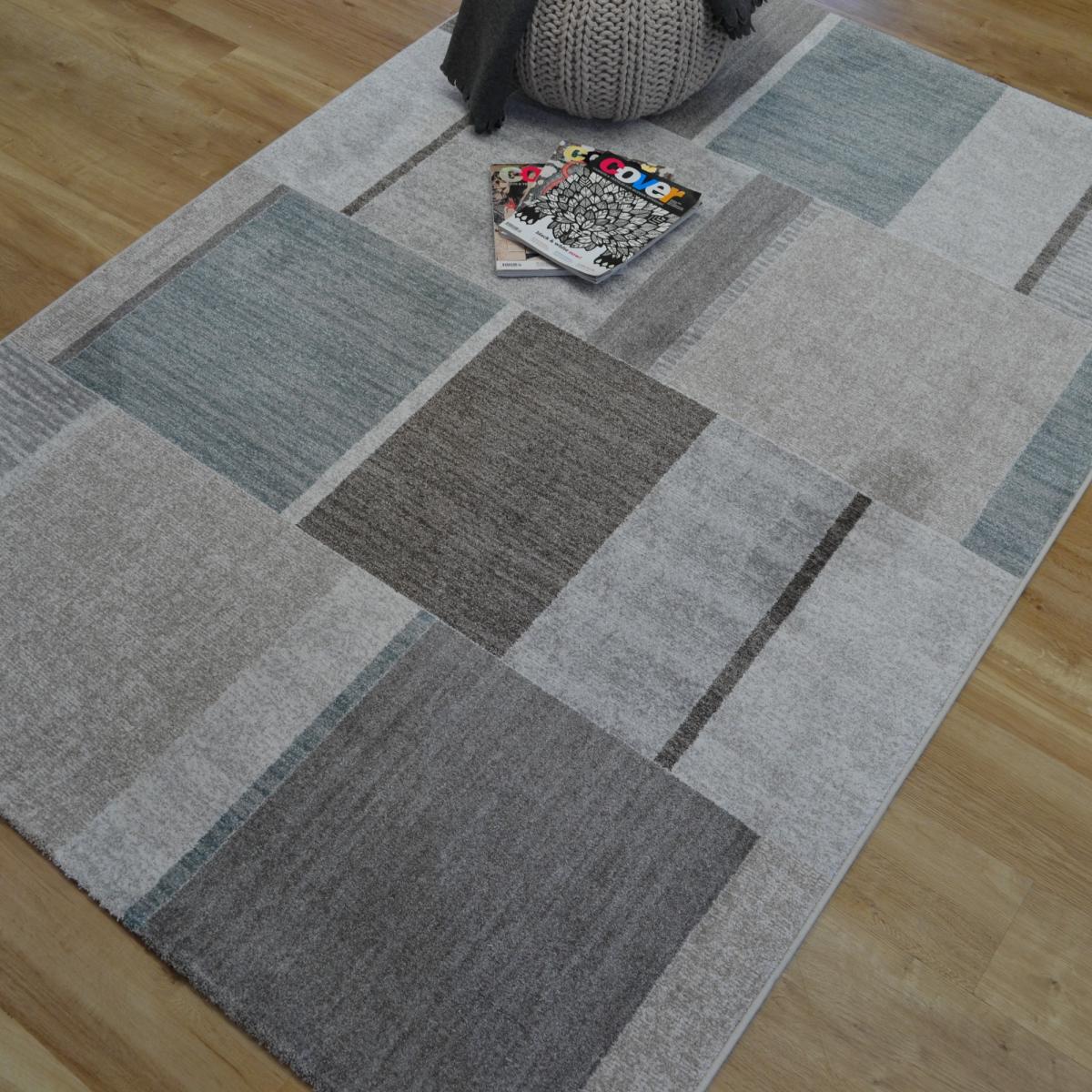 Nomad Geometric Block Rugs 26029 6212 in Beige Multi 200x290cm – image 2