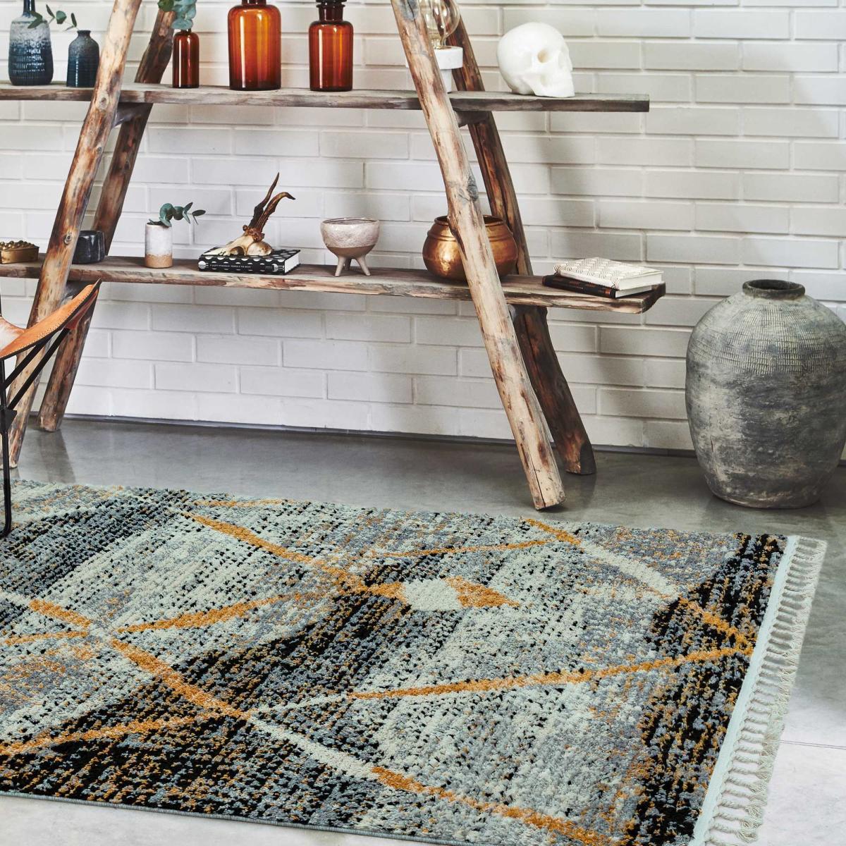 Cyrus Omar Nomadic Boho Rugs in CY04 Yellow Multi – image 1