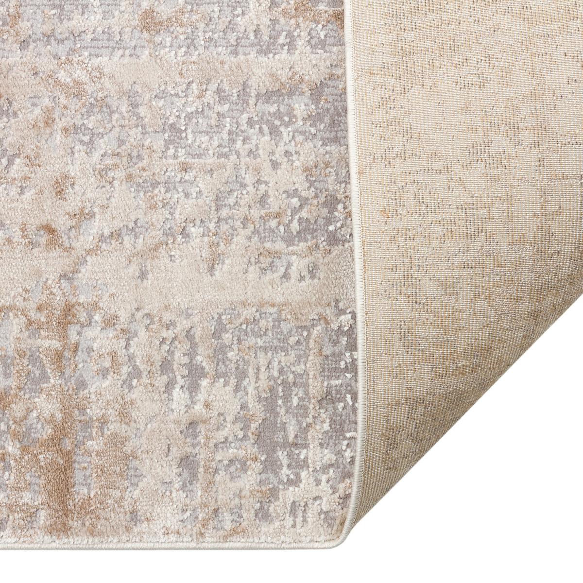 Luzon Distressed Abstract LUZ810 Rugs in Ivory Grey Taupe – image 2