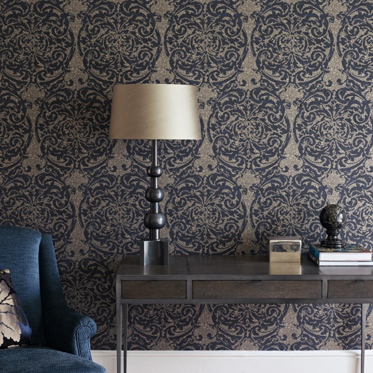 Tespi Wallpaper 312022 by Zoffany in Sepia Brown Jet&nbsp;Roll – image 2