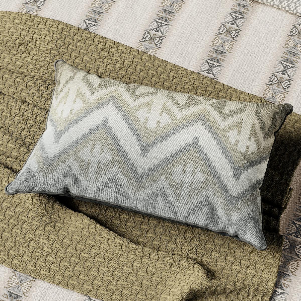 Hemma Knit Throw by Bedeck of Belfast in Chartreuse Green 130x170cm – image 2
