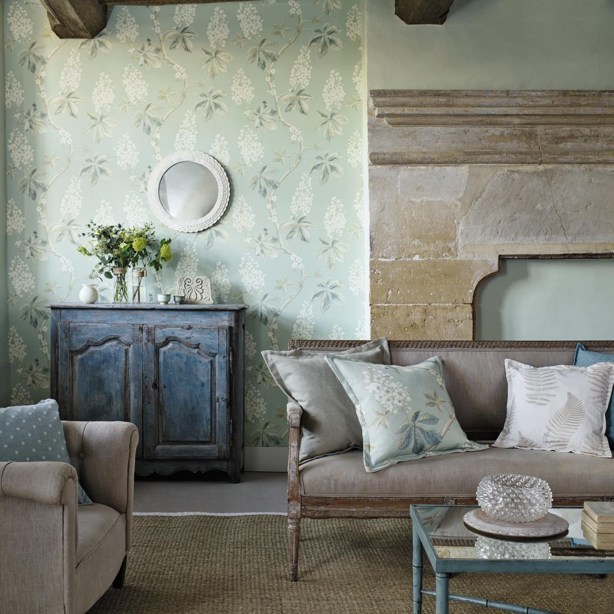 Chestnut Tree Wallpaper 215708 by Sanderson in Grey BlueRoll – image 4