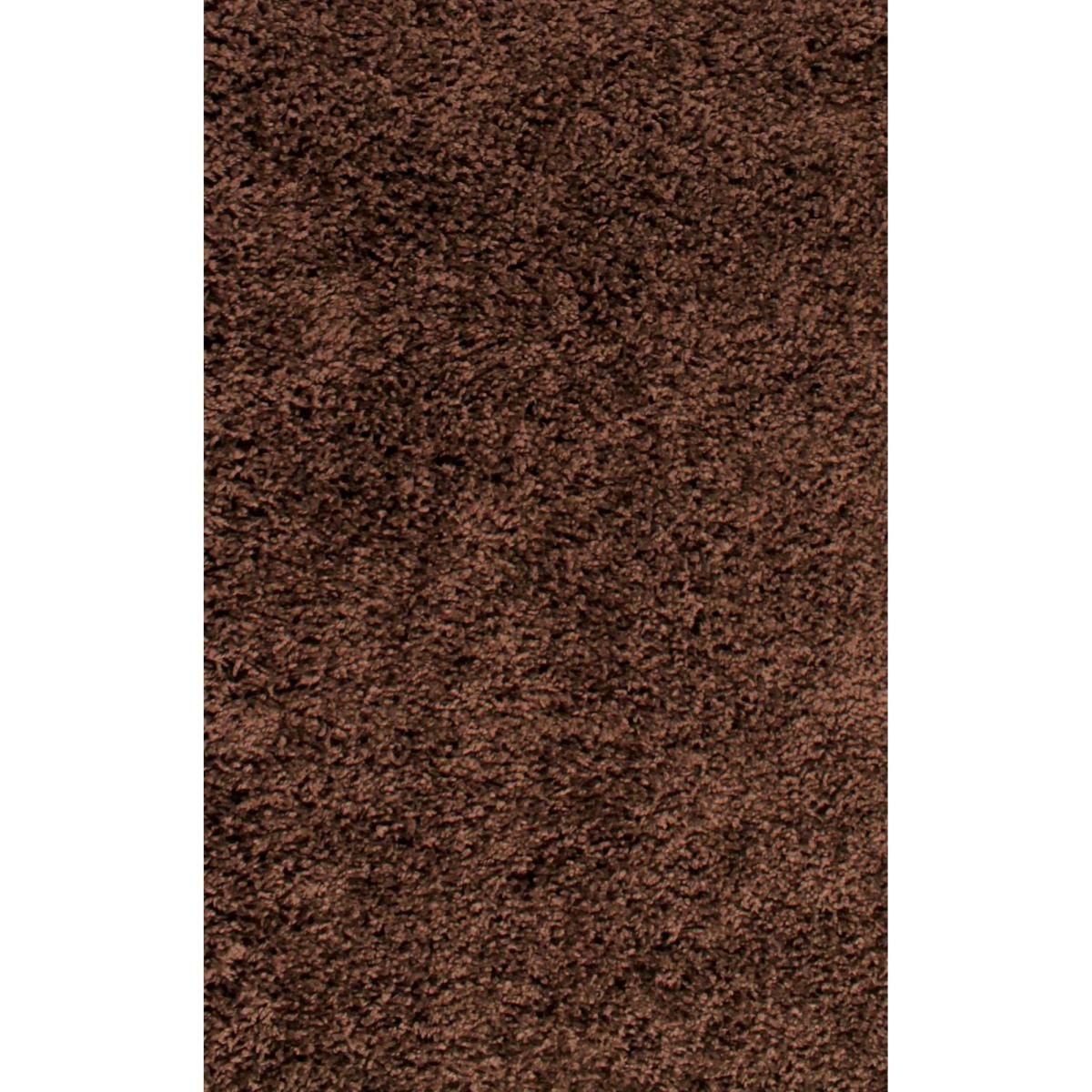 Indulgence Plain Shaggy Rugs in Chocolate Brown 80x150cm – image 2
