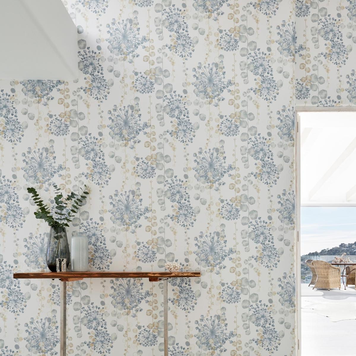 Moku Wallpaper 111654 by Harlequin in Ocean Sand Roll – image 1