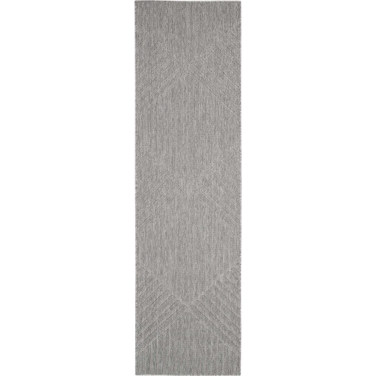Cozumel CZM05 Indoor Outdoor Geometric Hallway Runner Rugs in Light Grey&nbsp;66x229cm – image 5