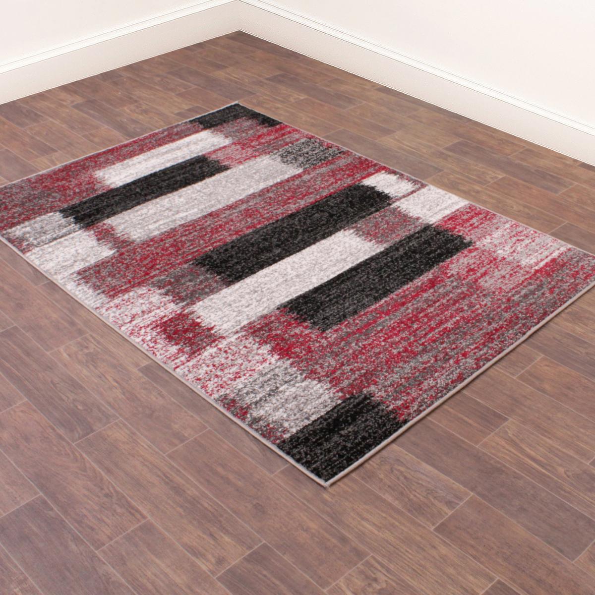 Spirit Mosaic Abstract Rugs in Red – image 2