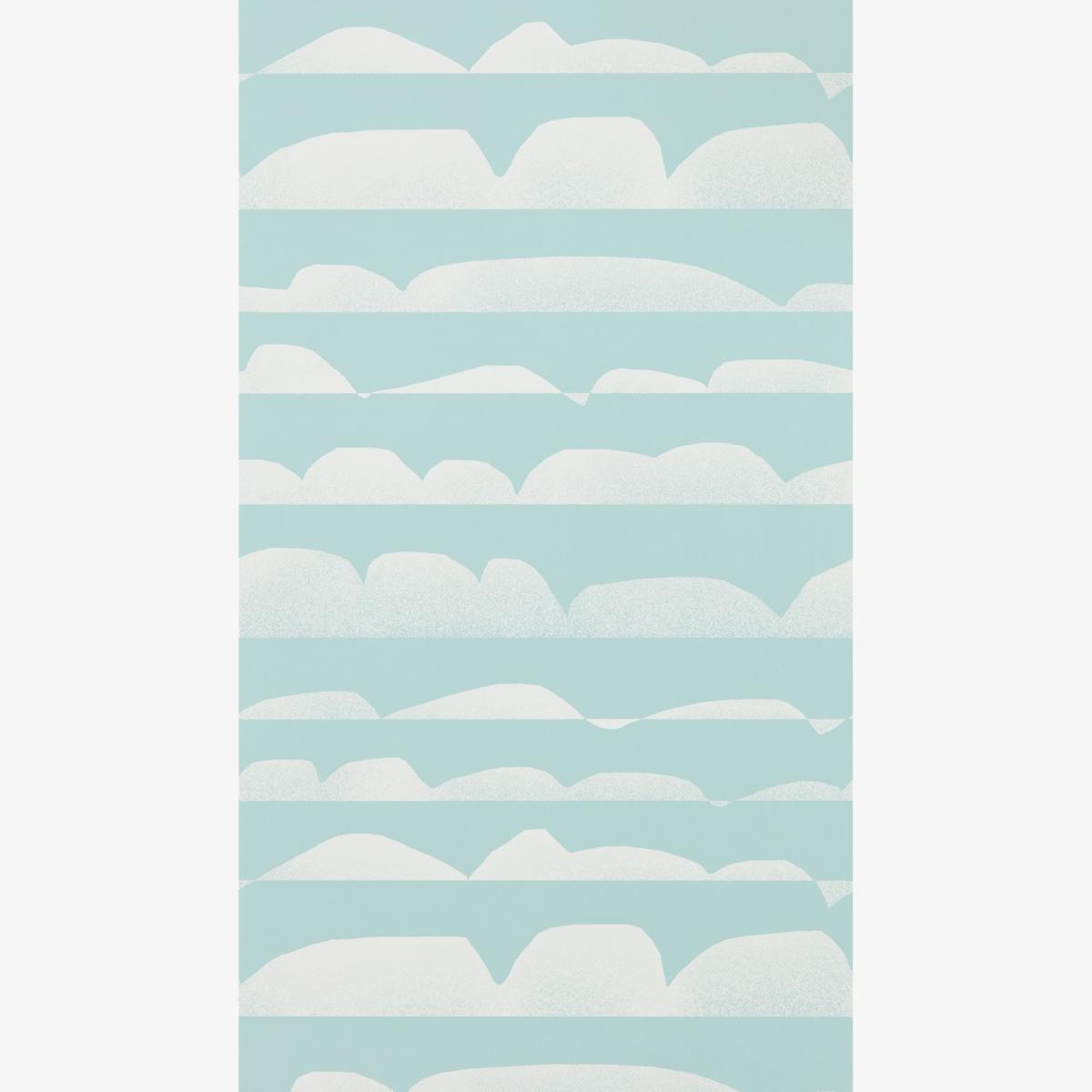 Haiku Clouds Wallpaper 112010 by Scion in Marine Blue Roll