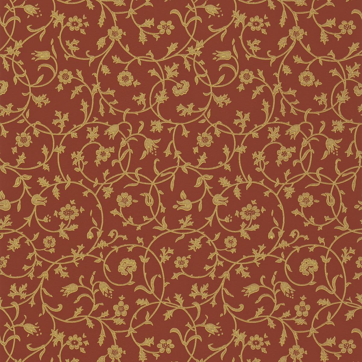 Medway Wallpaper 109 by Morris & Co in Terracotta Orange Roll