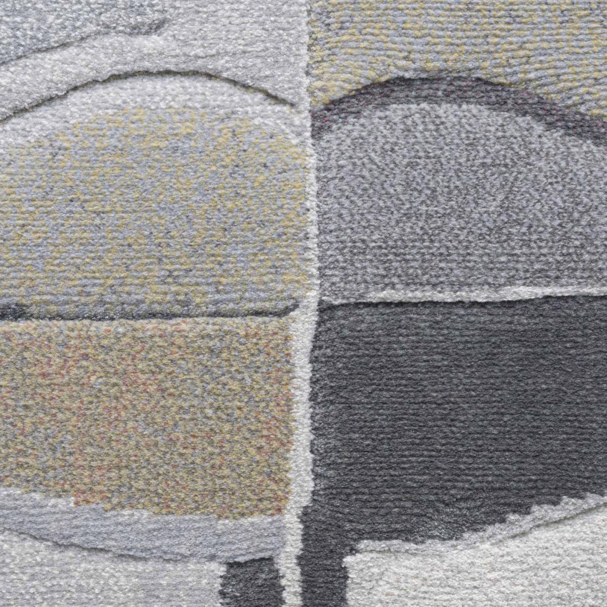 Galleria Modern Abstract Face 63772 3747 Rugs in Dove Grey – image 2