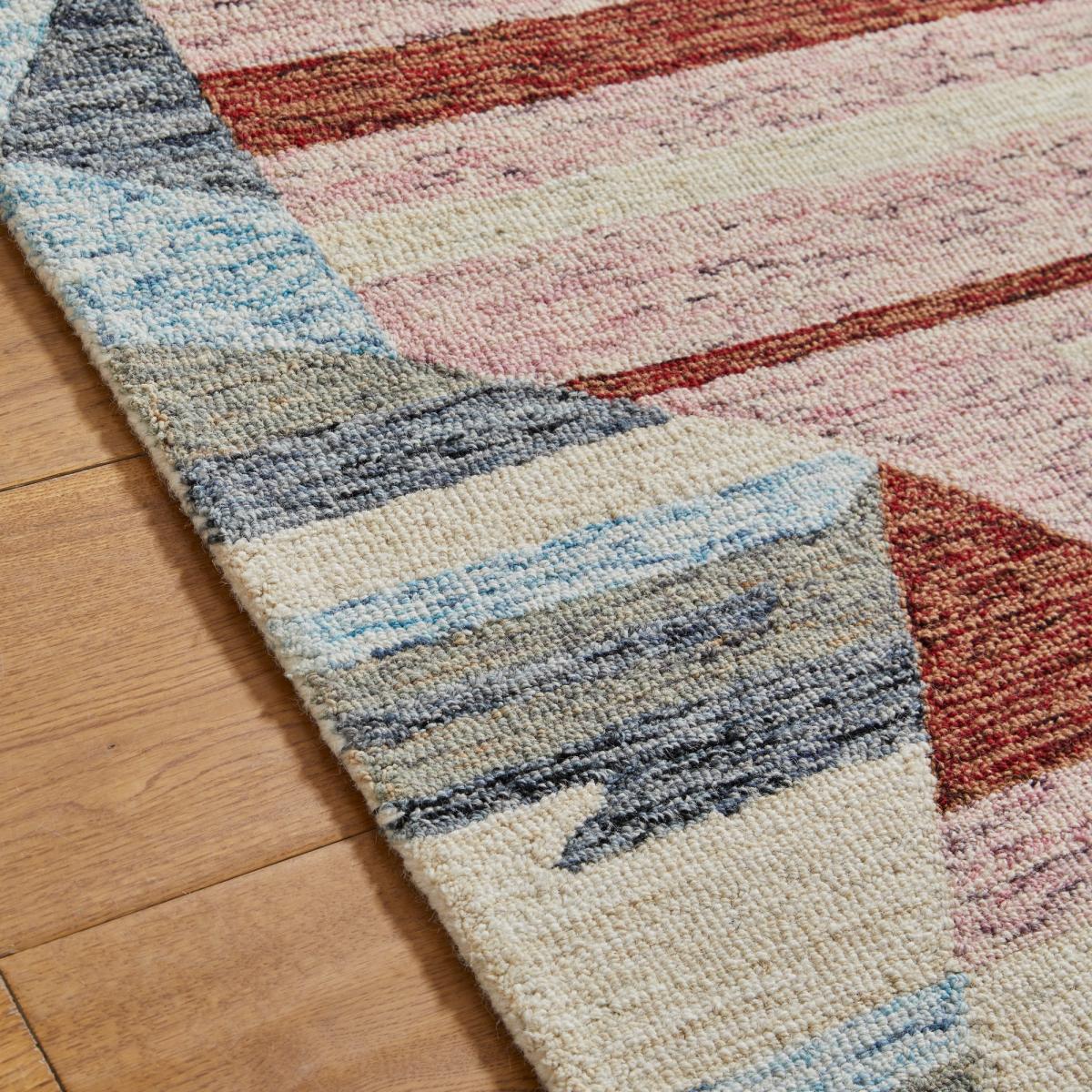 Contours Deco Geometric Wool Rug in Multi160x235cm – image 2