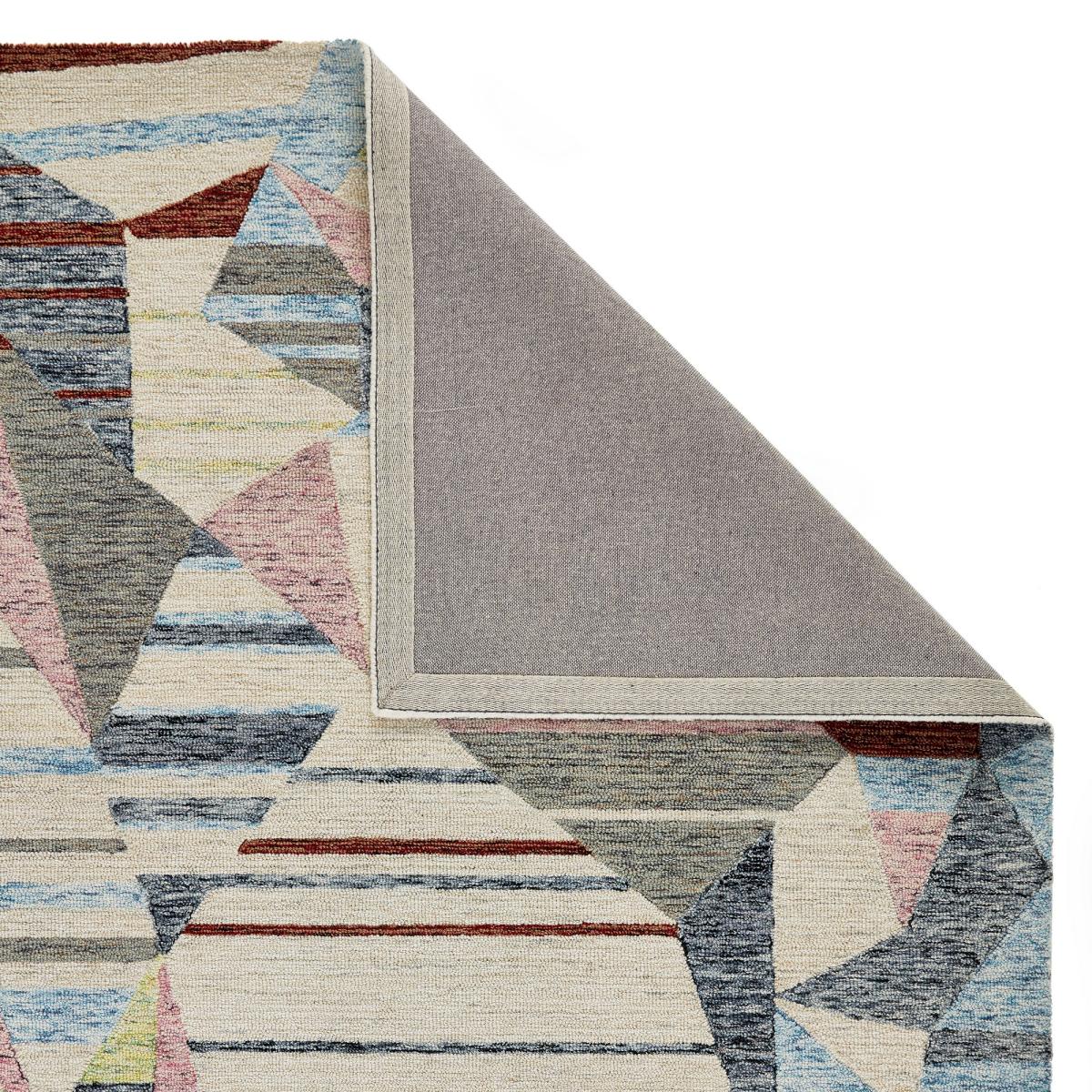 Contours Deco Geometric Wool Rug in Multi160x235cm – image 4