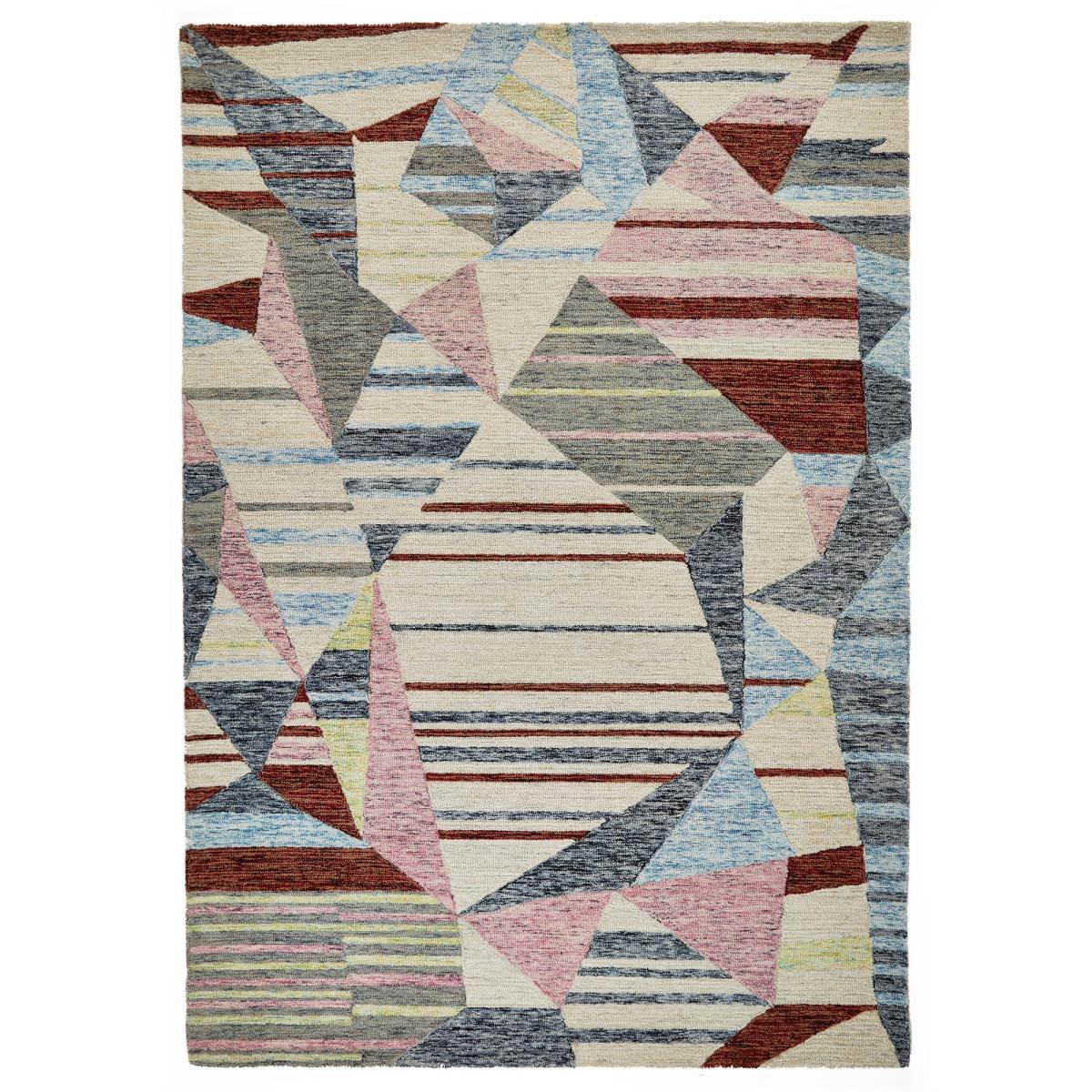 Contours Deco Geometric Wool Rug in Multi160x235cm – image 5