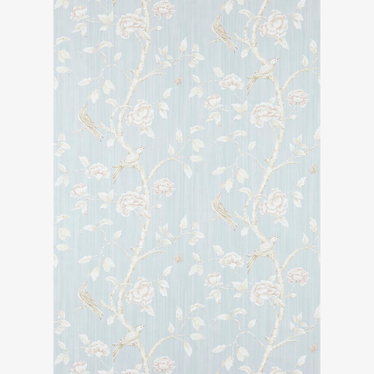 Woodville Wallpaper 311346 by Zoffany in La Seine Grey Blue Roll