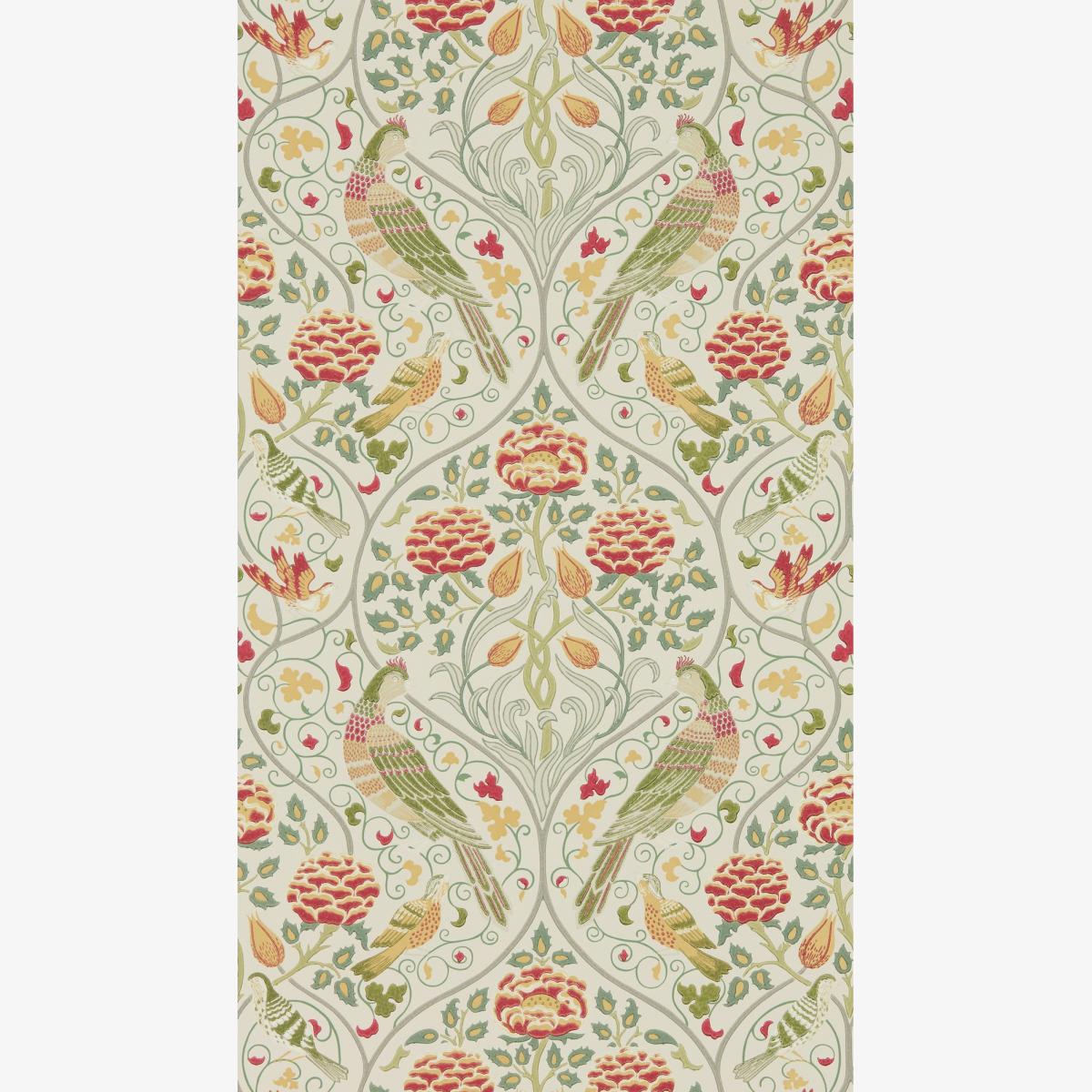 Seasons By May Wallpaper 216687 by Morris & Co in Linen White Roll