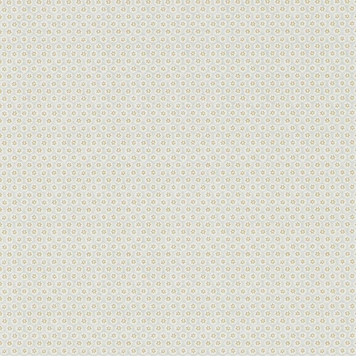 Honeycombe Wallpaper 105 by Morris & Co in Silver Grey Gold Roll