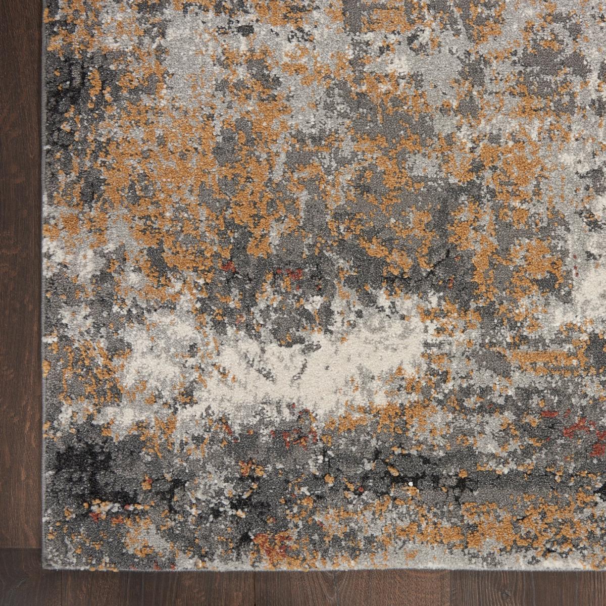 Tangra TNR03 Abstract Rug by Nourison in Grey Multicolour162x223cm – image 3