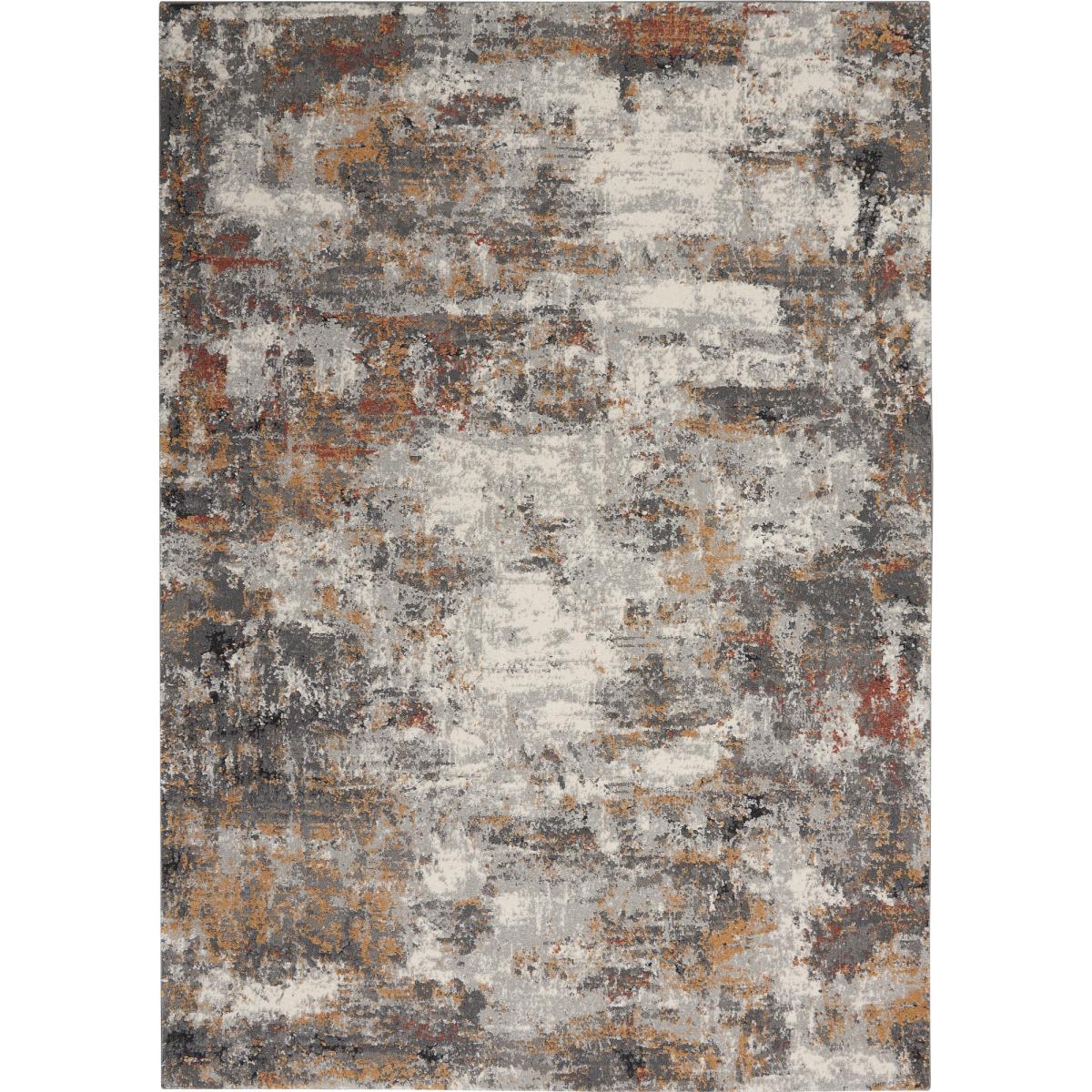 Tangra TNR03 Abstract Rug by Nourison in Grey Multicolour162x223cm – image 5