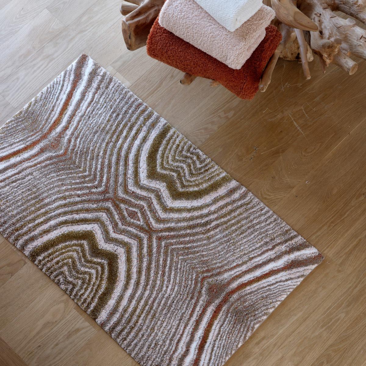 Danxia 800 Illusion Rugs in Gold by Designer Abyss & Habidecor – image 2