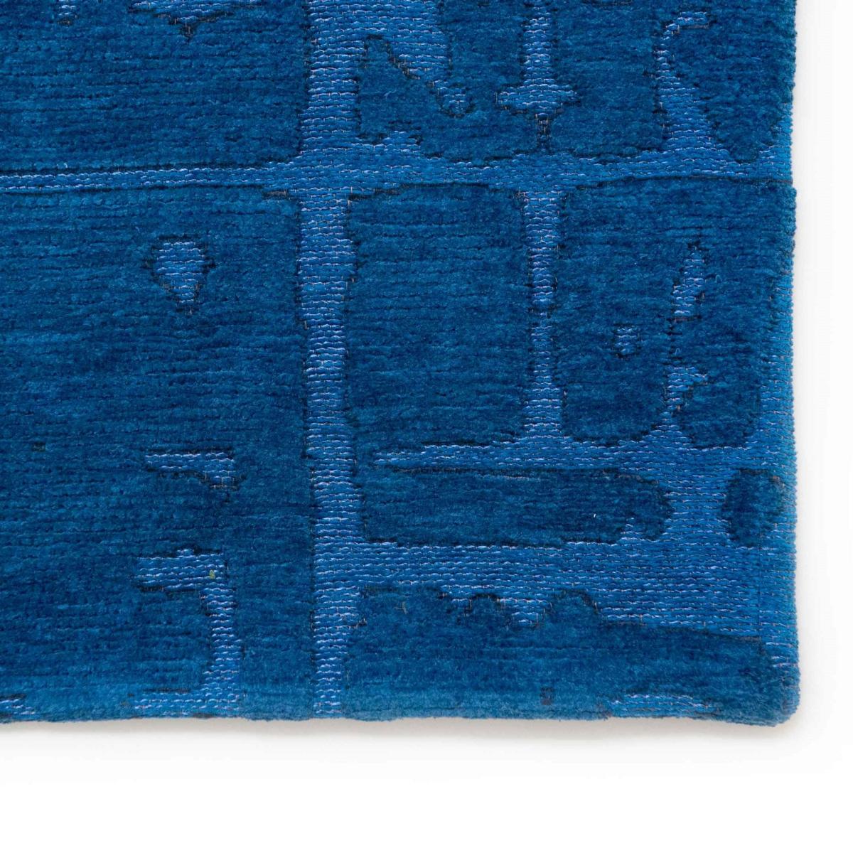 Louis De Poortere Abstract Structures Baobab Rugs 9250 in Suarez Blue 280x390cm – image 4