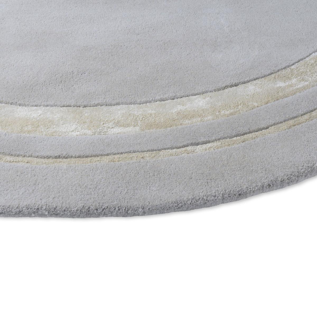 Redbrook 081804 Circle Rug by Laura Ashley in Silver Grey 150x150cm – image 2