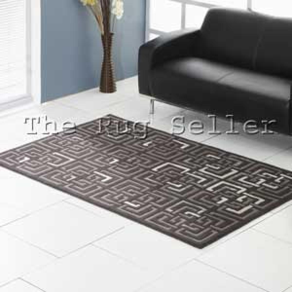 Unique Temple Geometric Wool Rugs in Grey&nbsp;150x240cm – image 4