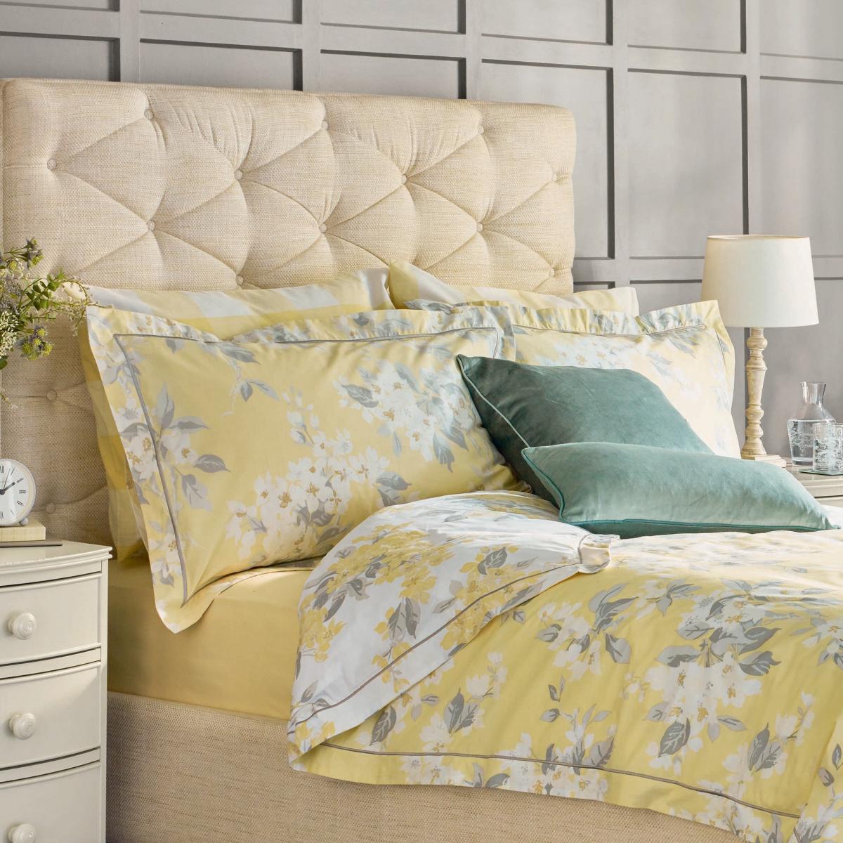Apple Blossom Bedding Set by Laura Ashley in Sunshine Yellow200x200cm – image 2