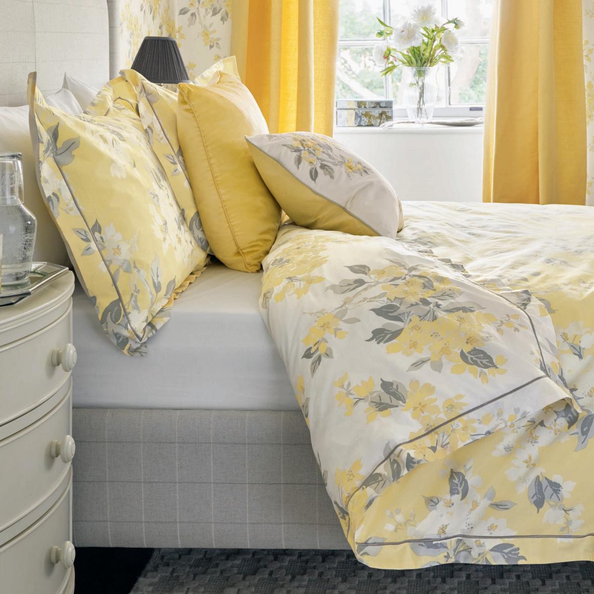 Apple Blossom Bedding Set by Laura Ashley in Sunshine Yellow200x200cm – image 4
