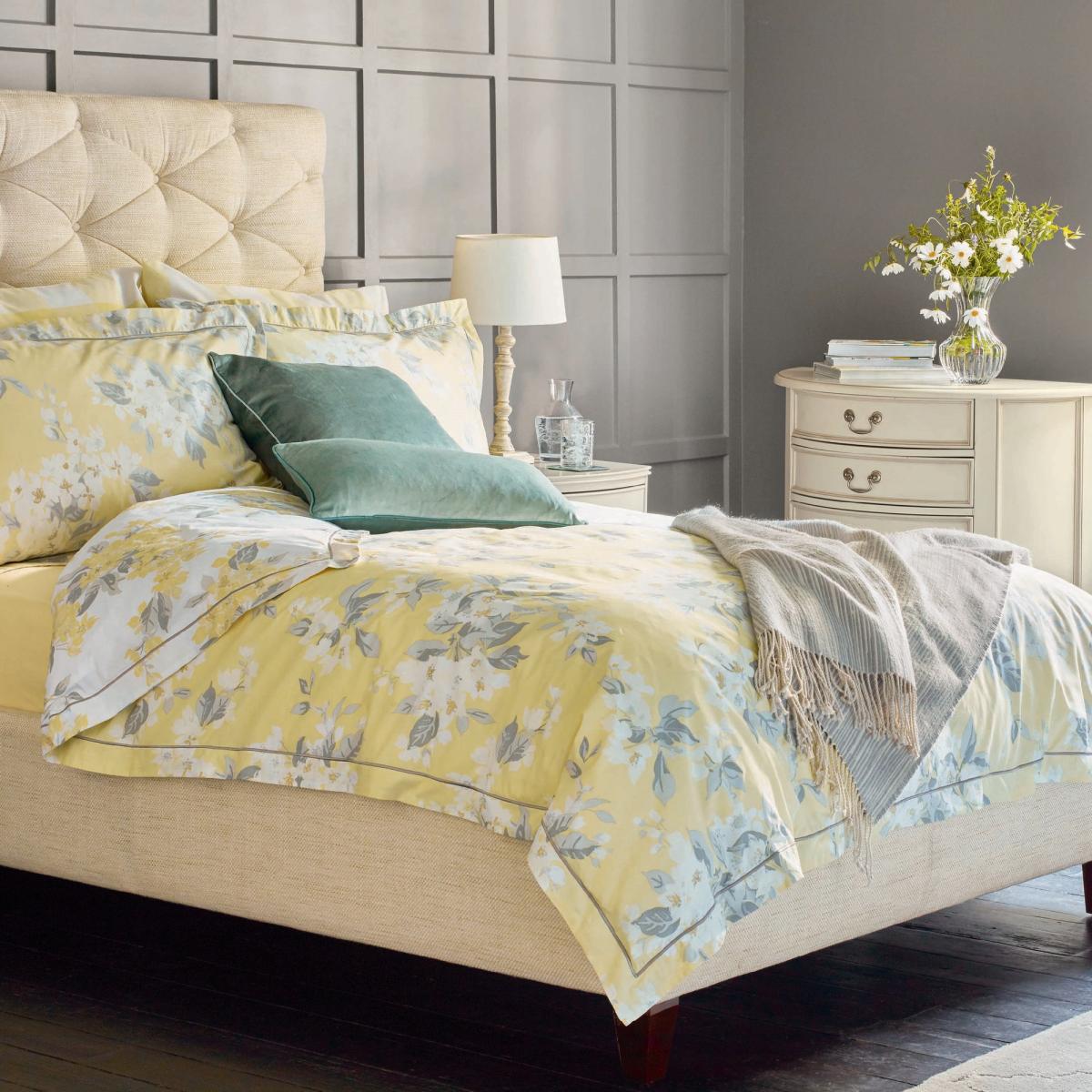 Apple Blossom Bedding Set by Laura Ashley in Sunshine Yellow200x200cm – image 5