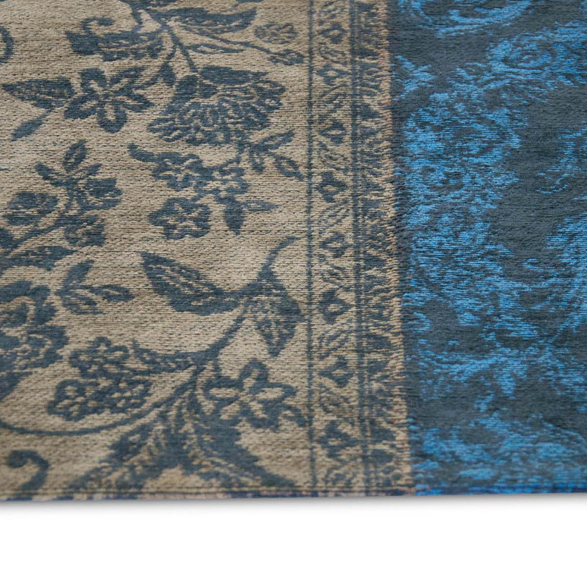 Louis De Poortere Rugs Vintage Multi 8107 Forget Me Not Blue – image 2