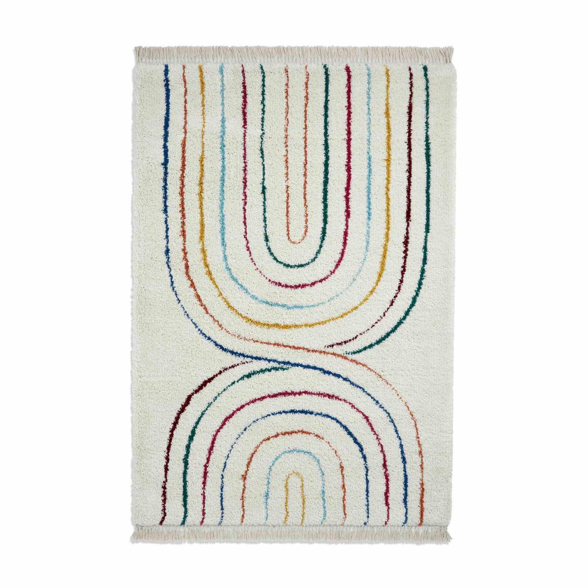 Boho C443 Moroccan Shaggy Rugs in Multicolour200x290cm – image 5