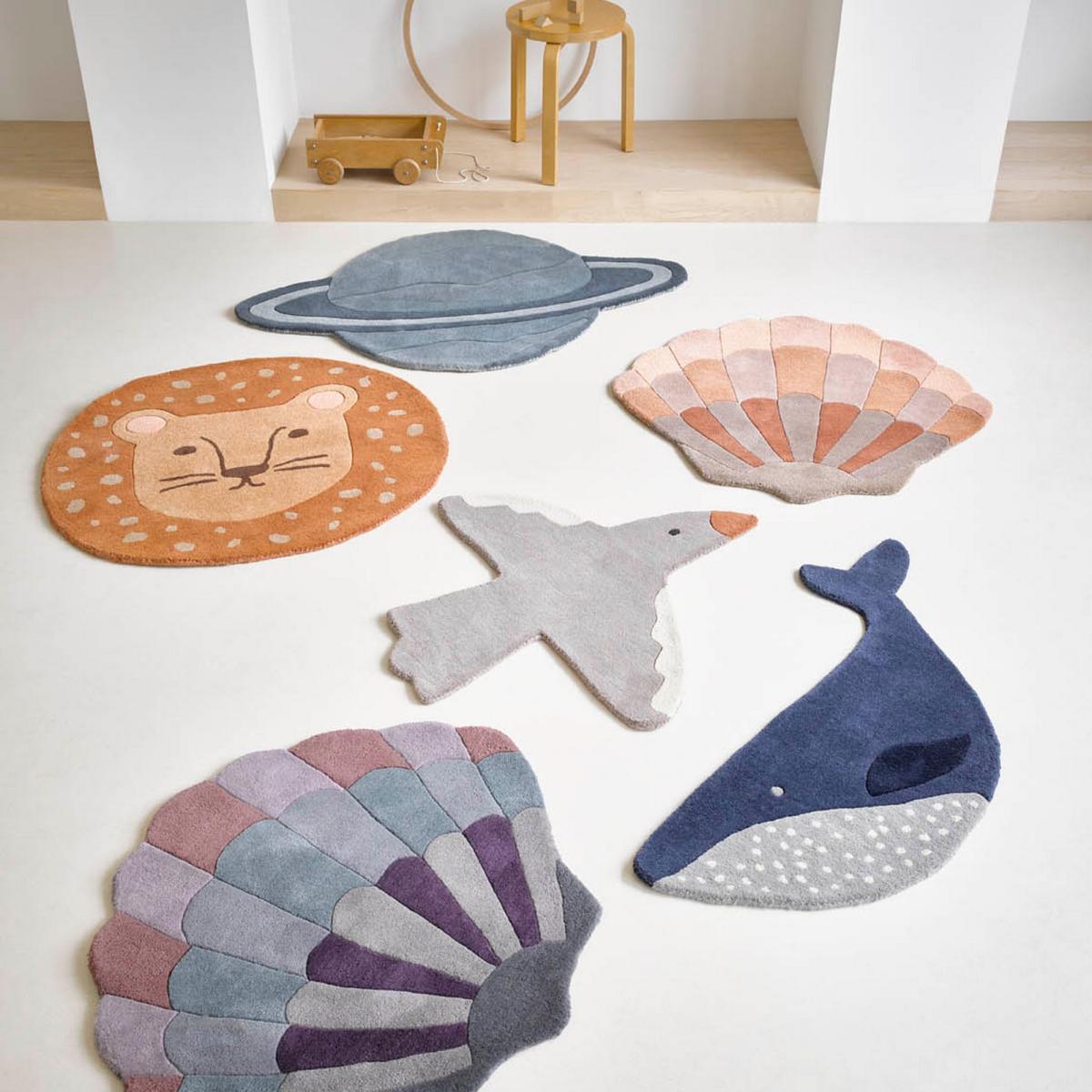 Lion Wool Circle Kids Rugs 141403 By Brink and Campman – image 2
