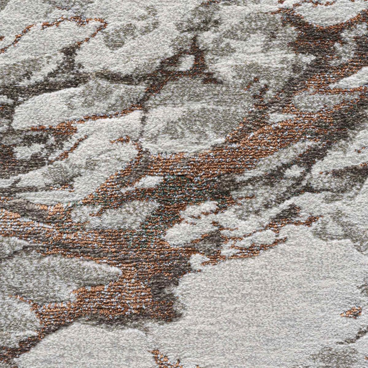 Quartz Modern Abstract Rugs 83001 6111 in Rust Orange 160x230cm – image 3