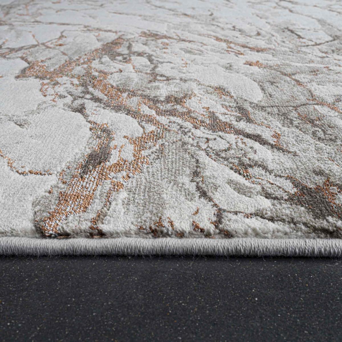 Quartz Modern Abstract Rugs 83001 6111 in Rust Orange 160x230cm – image 4
