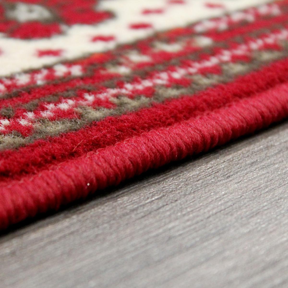 Valencia Plain Bordered Rugs in Red 120x160cm – image 3